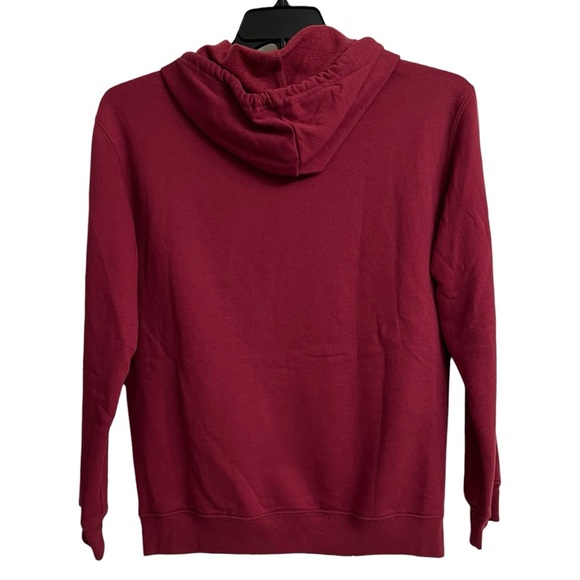 Care Bears Rainbow Embroidered Burgundy Maroon Sweatshirt Hoodie Medium - Picture 5 of 6